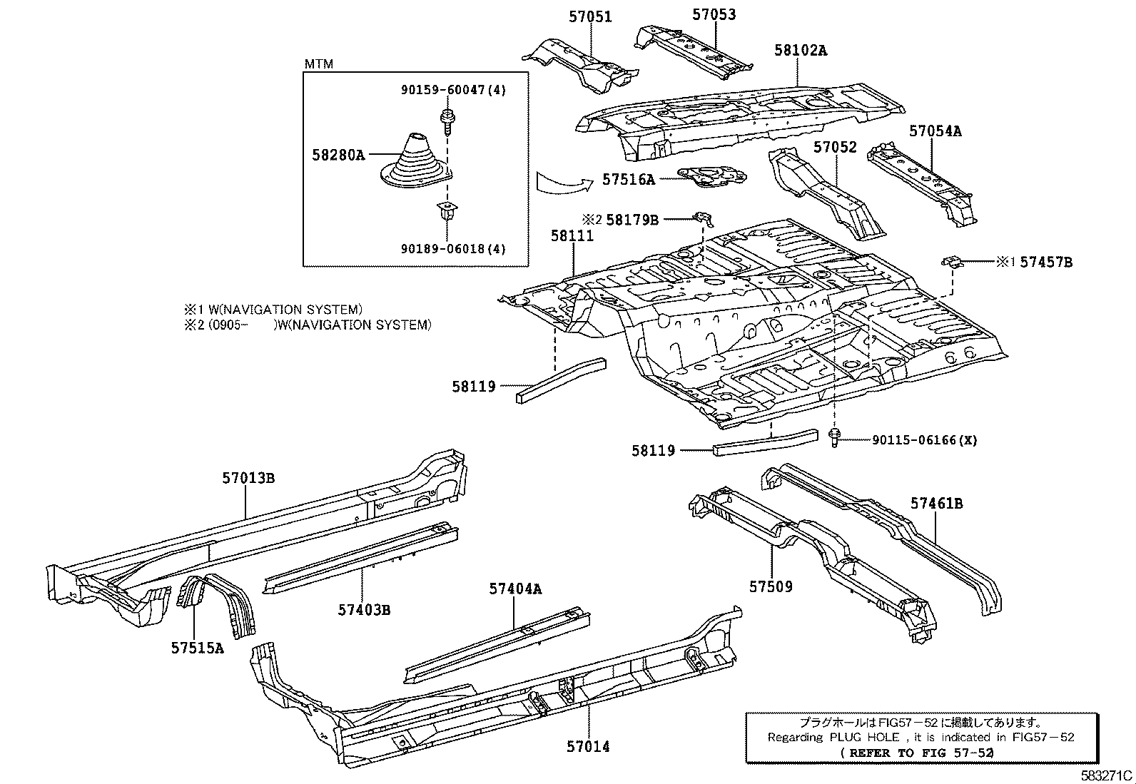  LAND CRUISER CHINA |  FRONT FLOOR PANEL FRONT FLOOR MEMBER