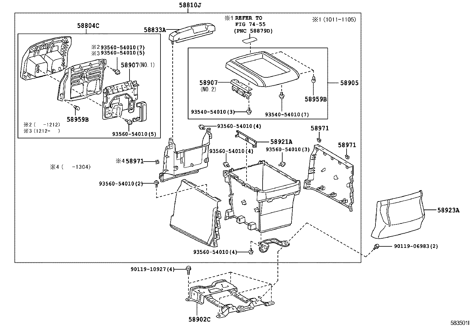  ALPHARD VELLFIRE HV |  CONSOLE BOX BRACKET