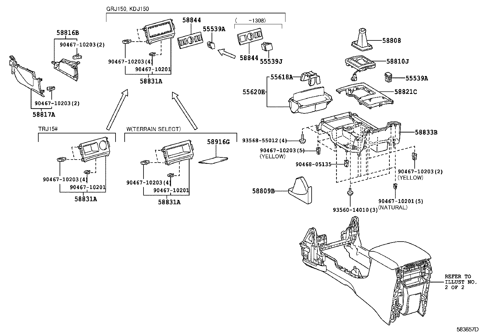  LAND CRUISER PRADO |  CONSOLE BOX BRACKET