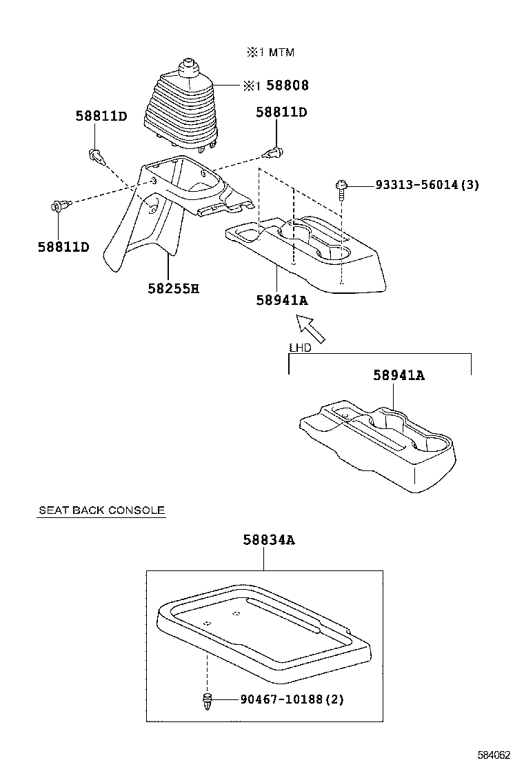  DYNA |  CONSOLE BOX BRACKET