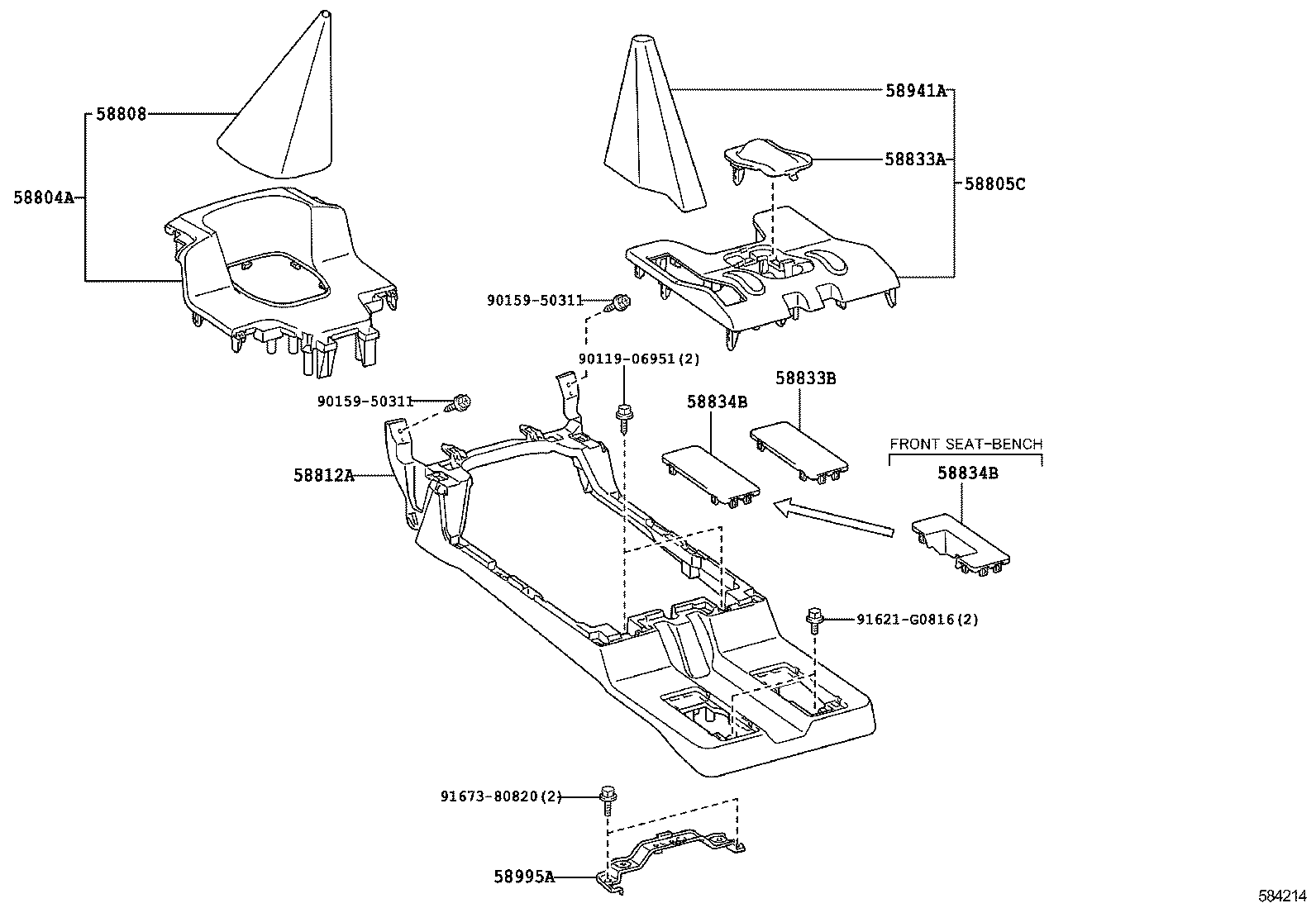  LAND CRUISER 200 |  CONSOLE BOX BRACKET