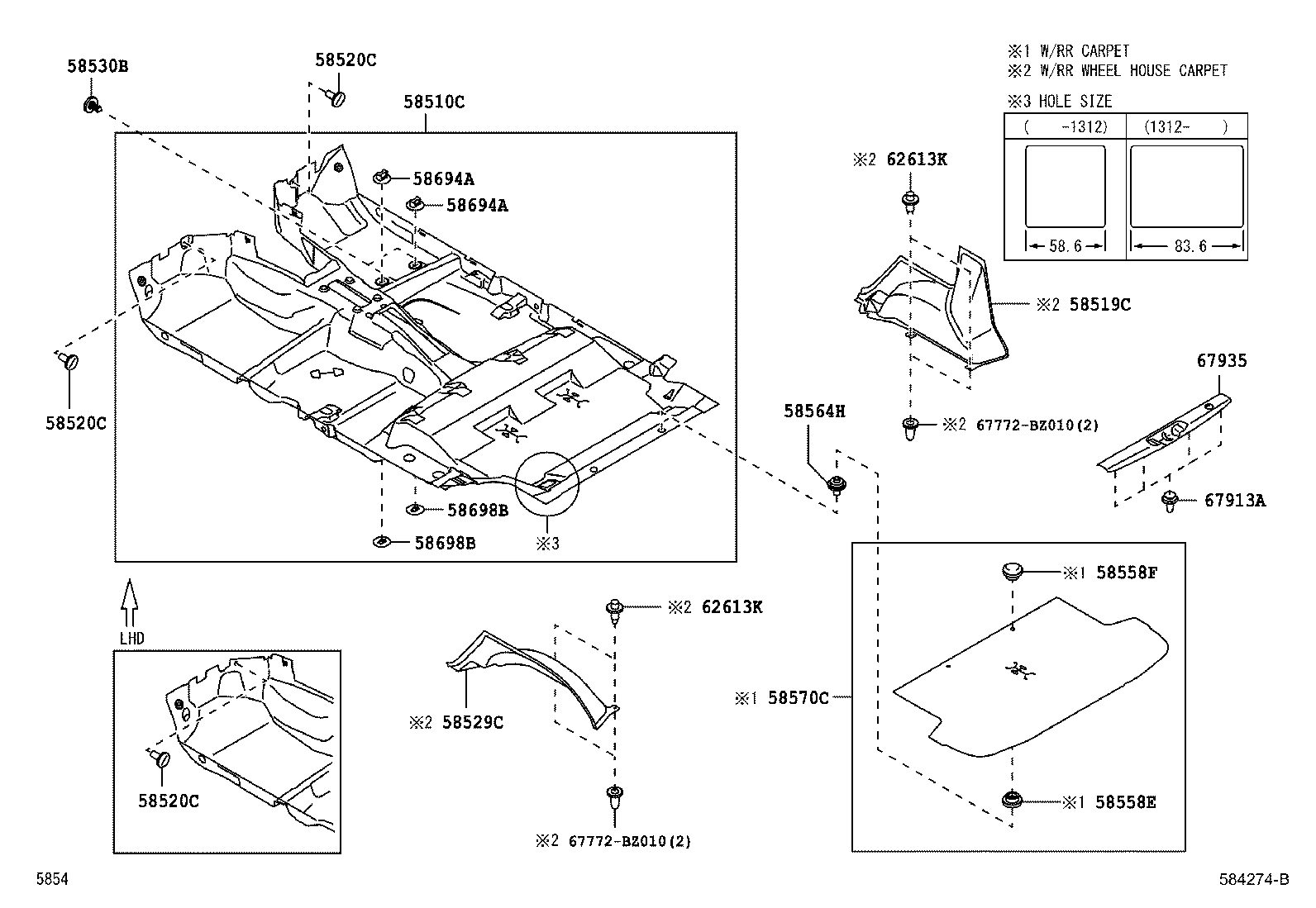  AVANZA |  FLOOR MAT SILENCER PAD