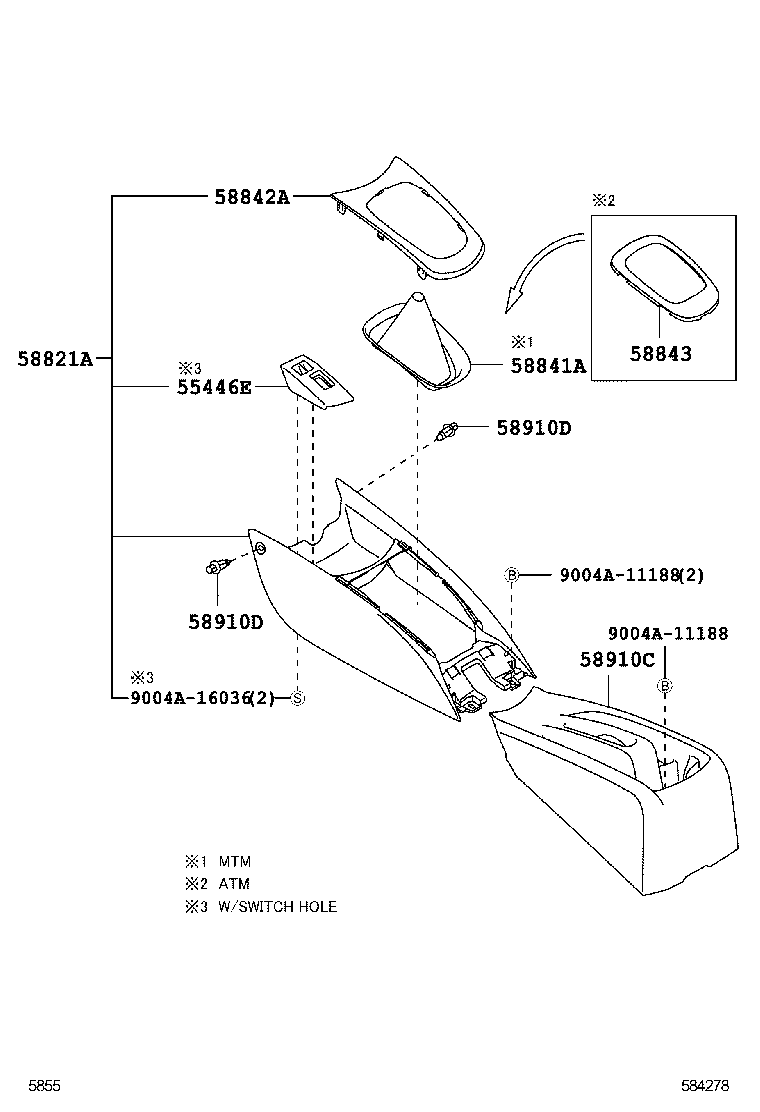  AVANZA |  CONSOLE BOX BRACKET