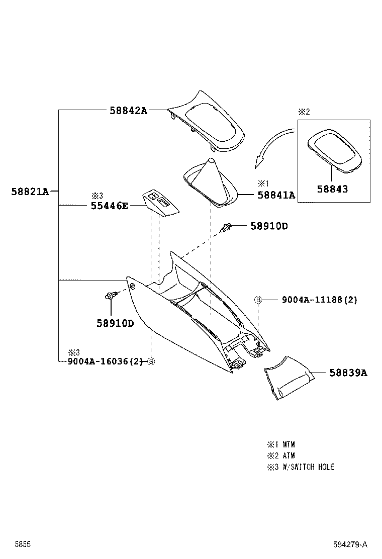  AVANZA |  CONSOLE BOX BRACKET