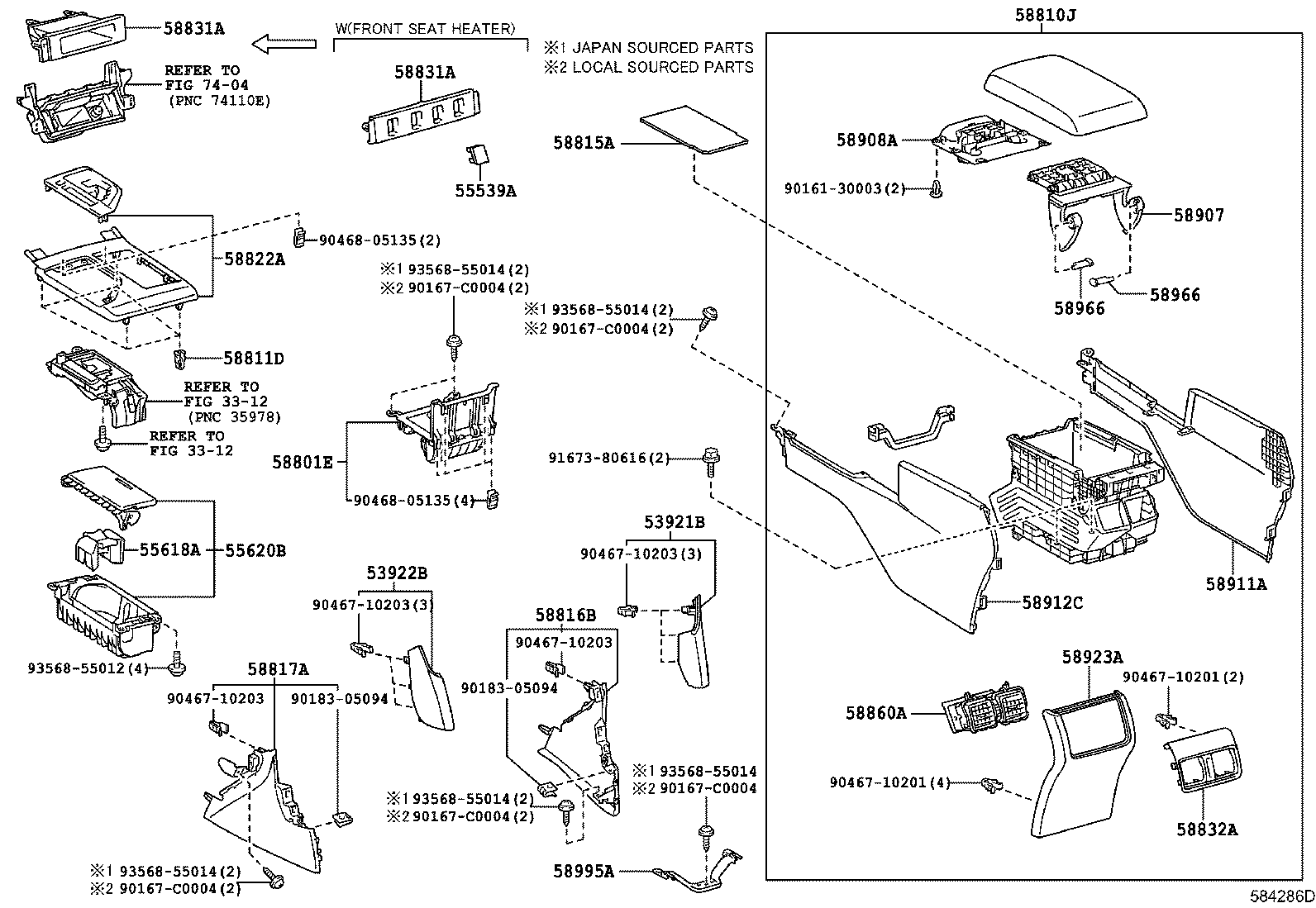  CAMRY HYBRID CHINA |  CONSOLE BOX BRACKET