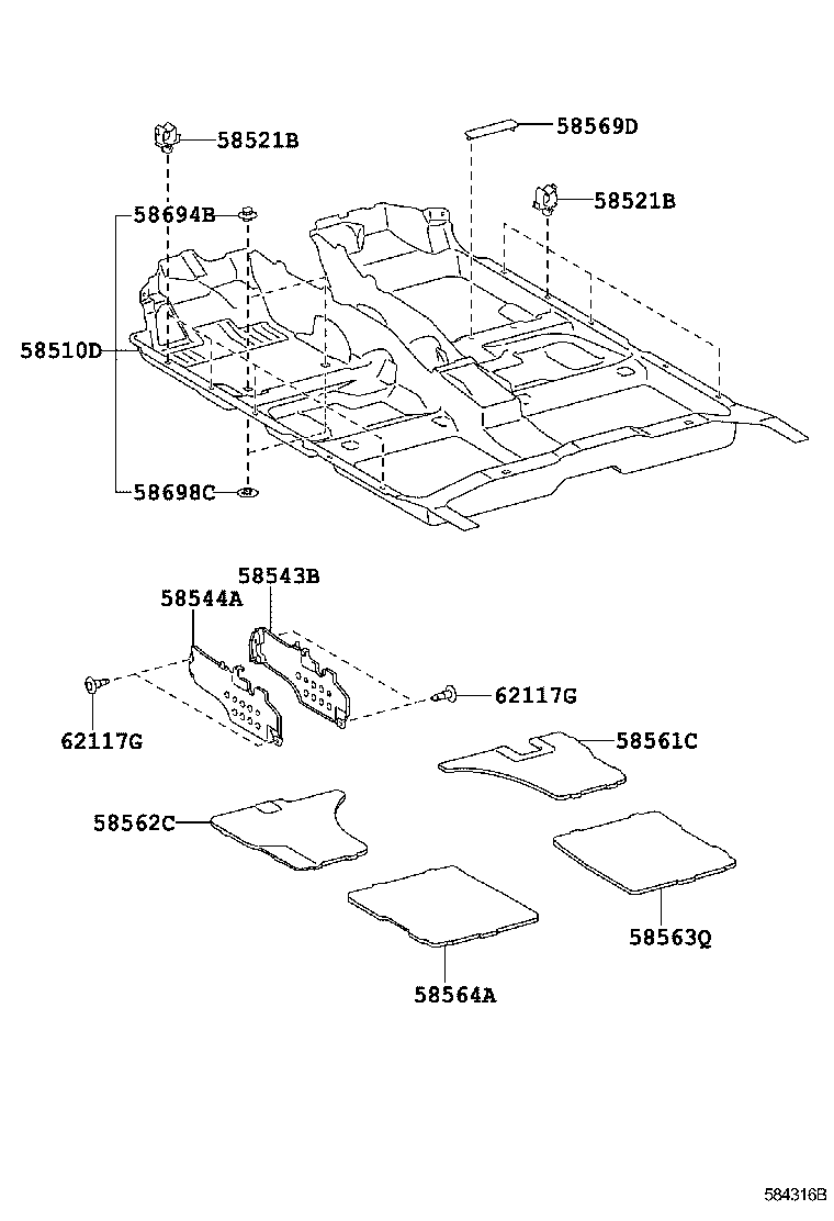  CAMRY AURION HV ARL |  MAT CARPET