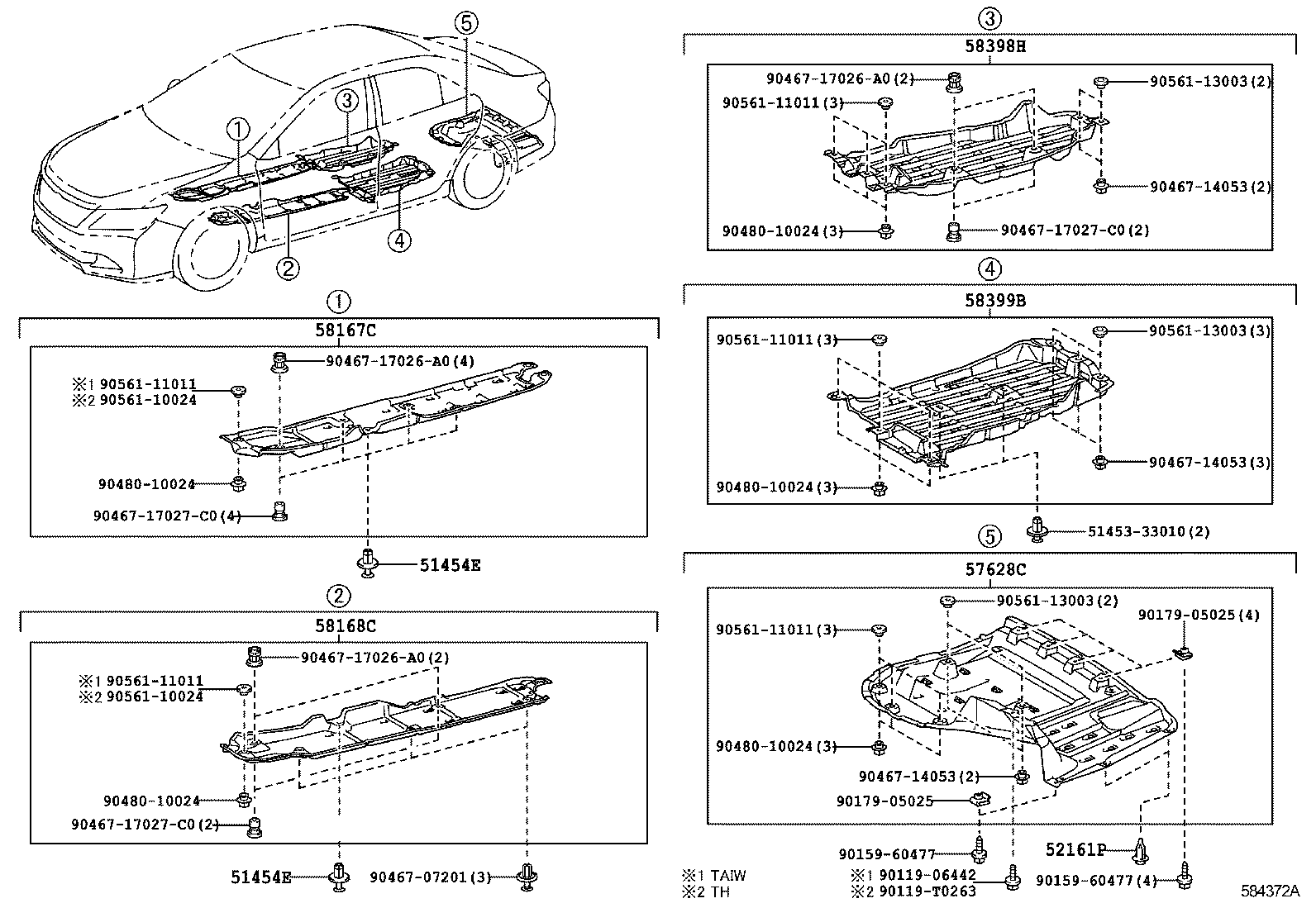  CAMRY HYBRID ASIA |  FLOOR PAN LOWER BACK PANEL