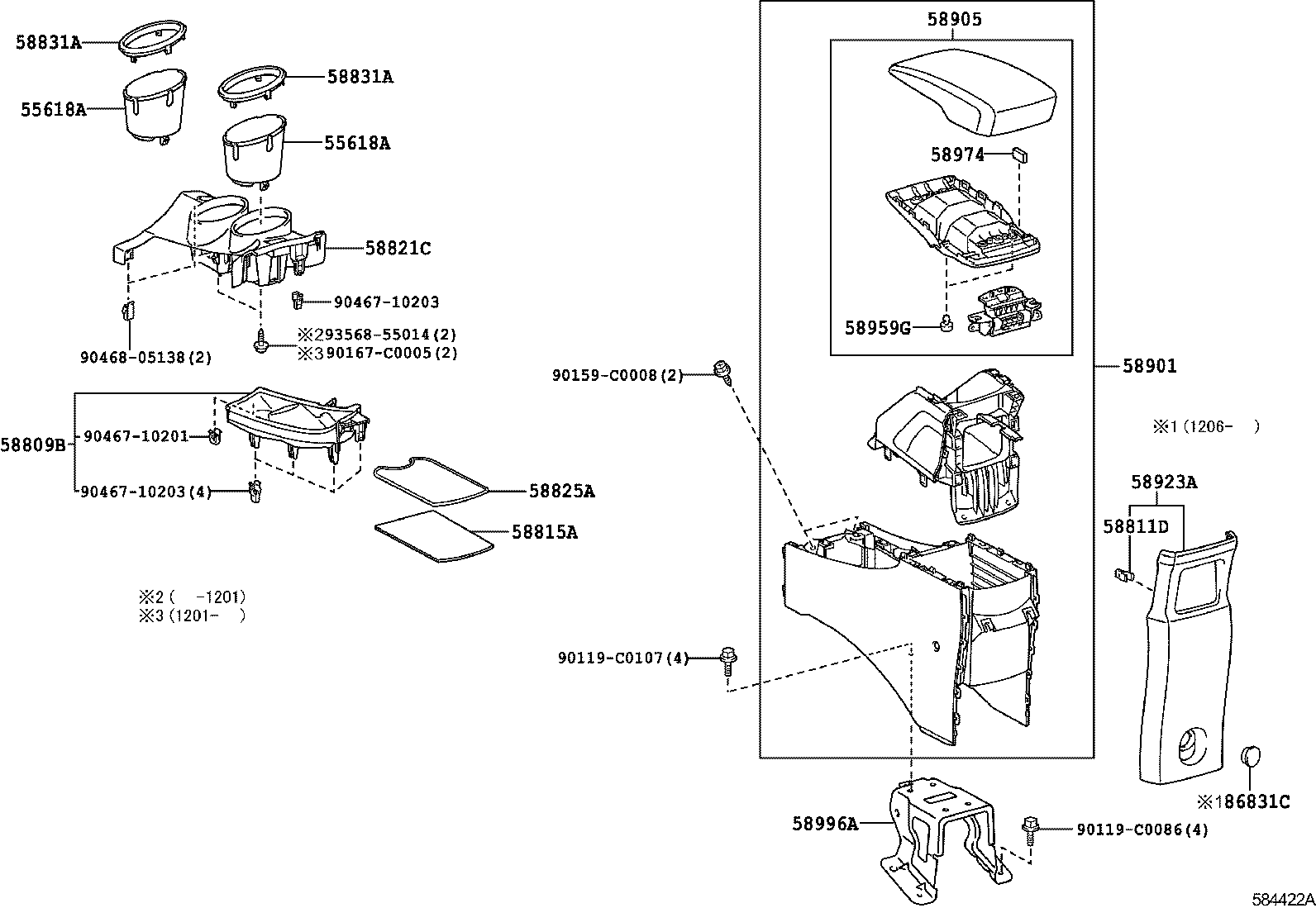  EZ |  CONSOLE BOX BRACKET