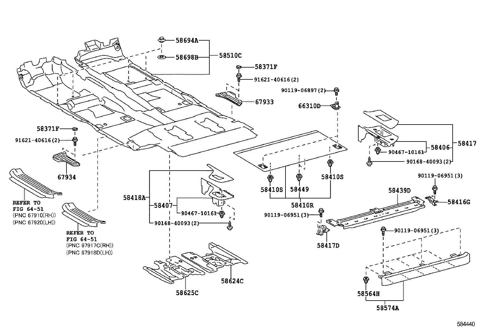  4RUNNER |  FLOOR MAT SILENCER PAD