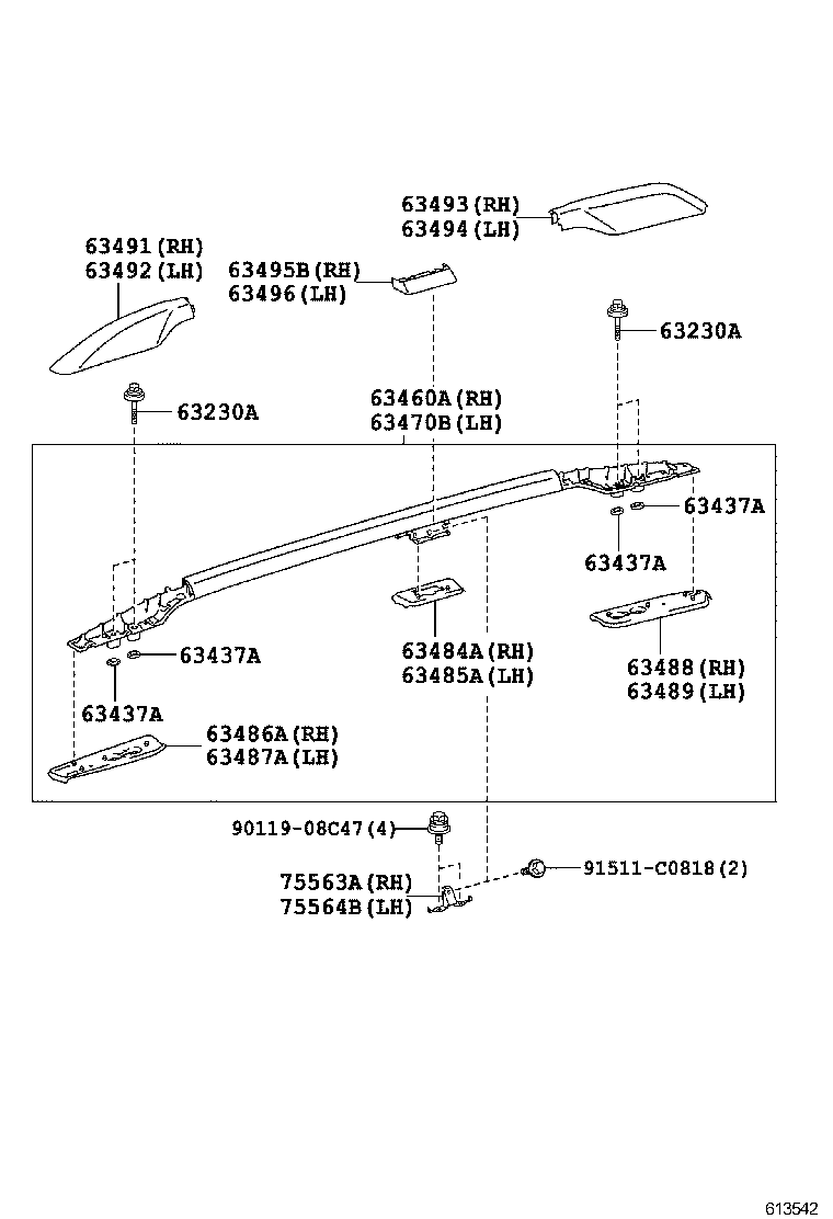  LAND CRUISER PRADO |  ROOF PANEL BACK PANEL