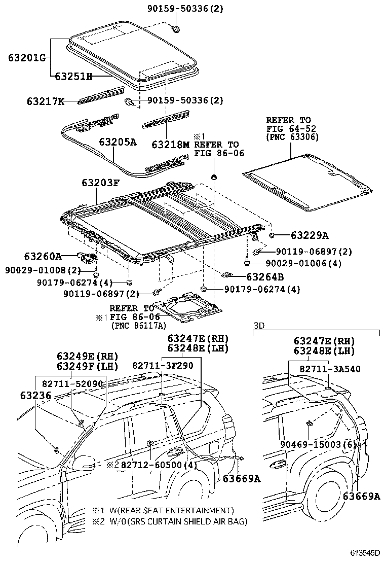  LAND CRUISER PRADO |  ROOF PANEL BACK PANEL