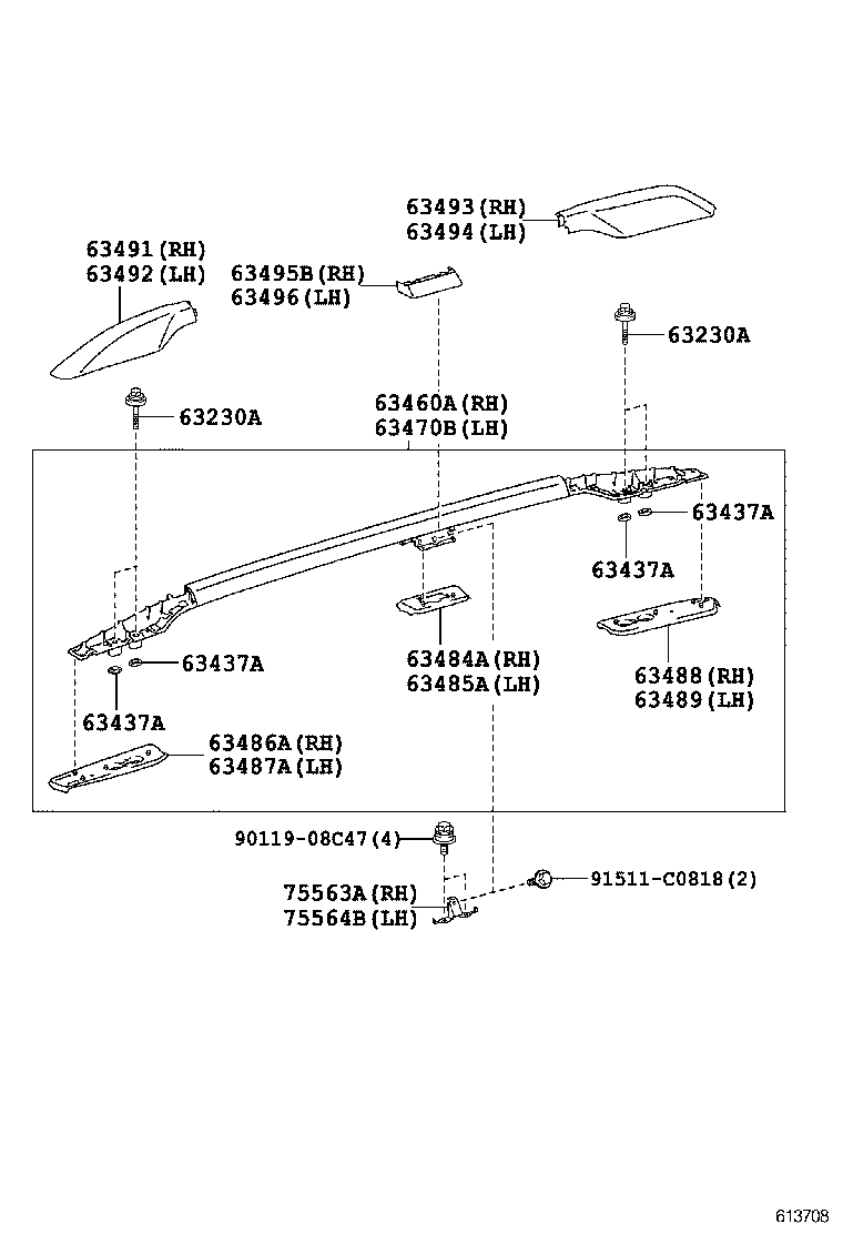  LAND CRUISER PRADO |  ROOF PANEL BACK PANEL
