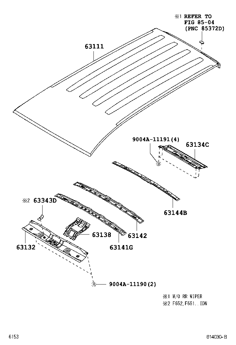  AVANZA |  ROOF PANEL BACK PANEL