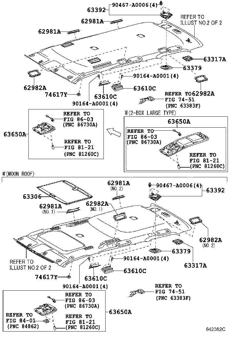  SEQUOIA |  ROOF HEADLINING SILENCER PAD