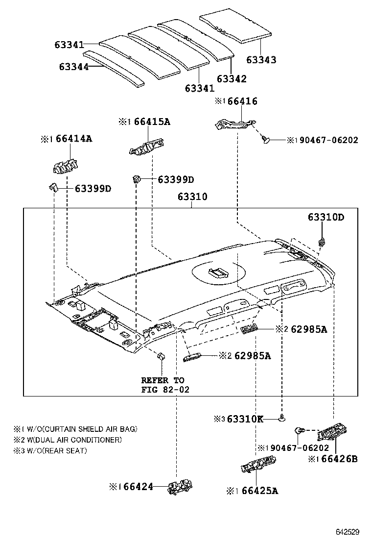  LAND CRUISER PRADO |  ROOF HEADLINING SILENCER PAD