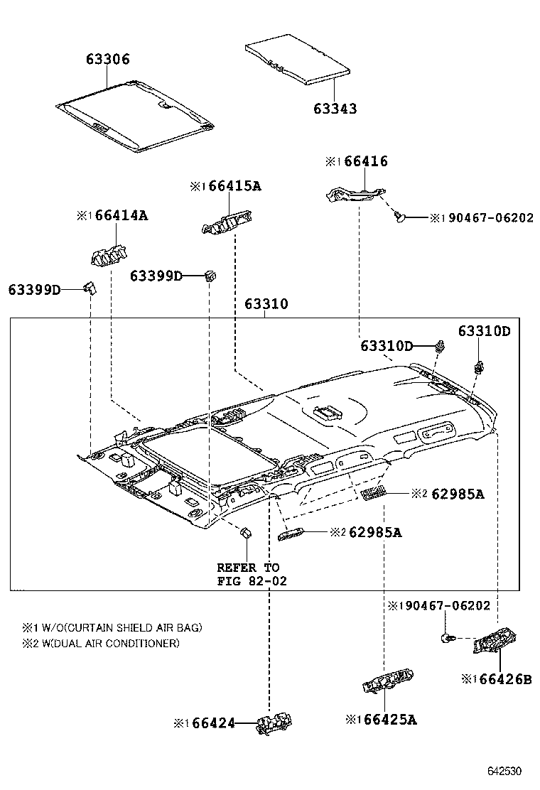  LAND CRUISER PRADO |  ROOF HEADLINING SILENCER PAD