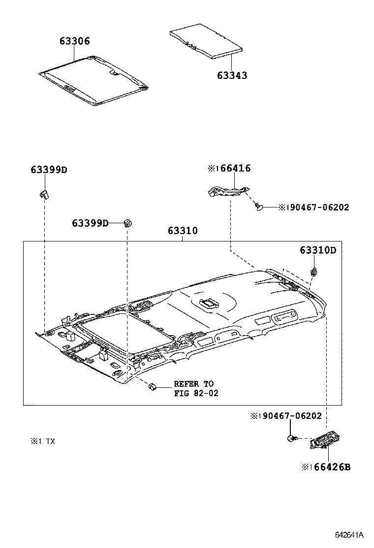  LAND CRUISER PRADO |  ROOF HEADLINING SILENCER PAD