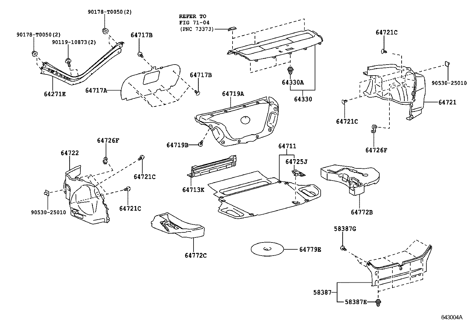  CAMRY HYBRID ASIA |  PACKAGE TRAY PANEL LUGGAGE COMPARTMENT MAT