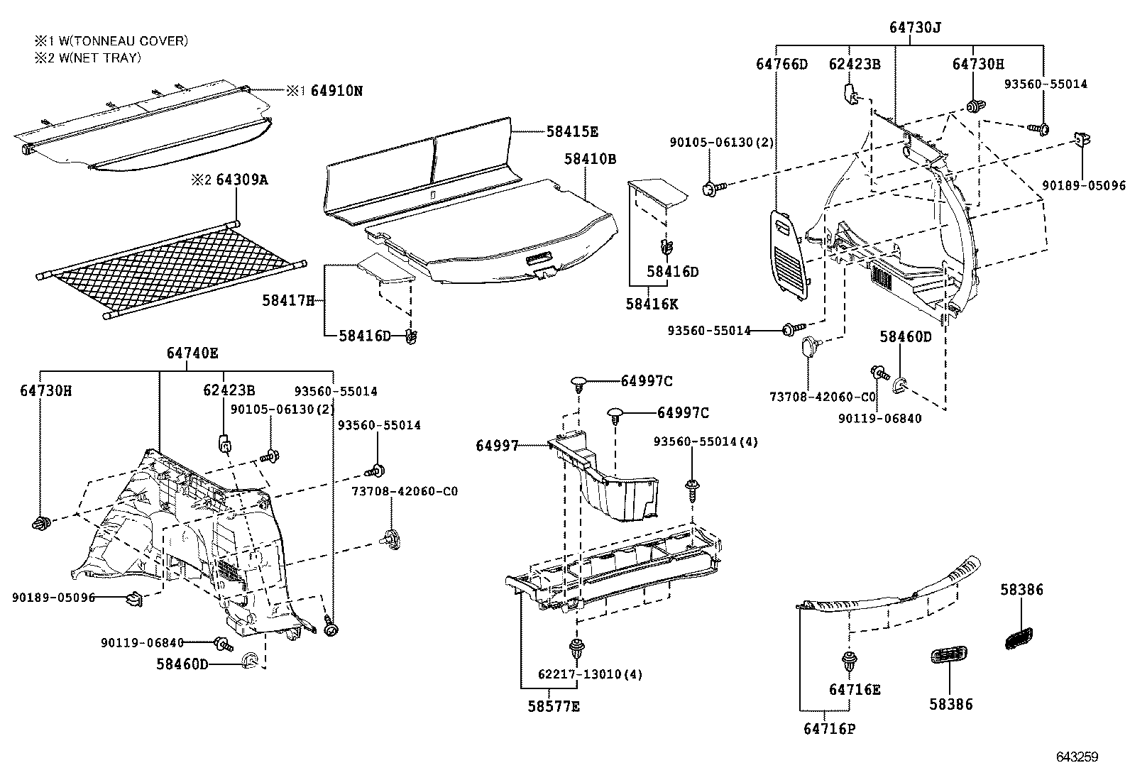  RAV4 |  DECK BOARD DECK TRIM COVER