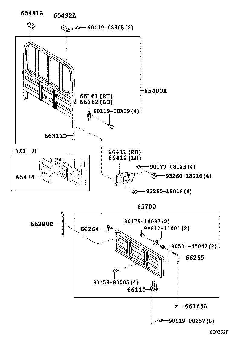  DYNA |  REAR BODY GUARD FRAME TAIL GATE