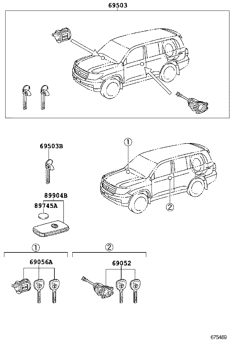  LAND CRUISER CHINA |  LOCK CYLINDER SET