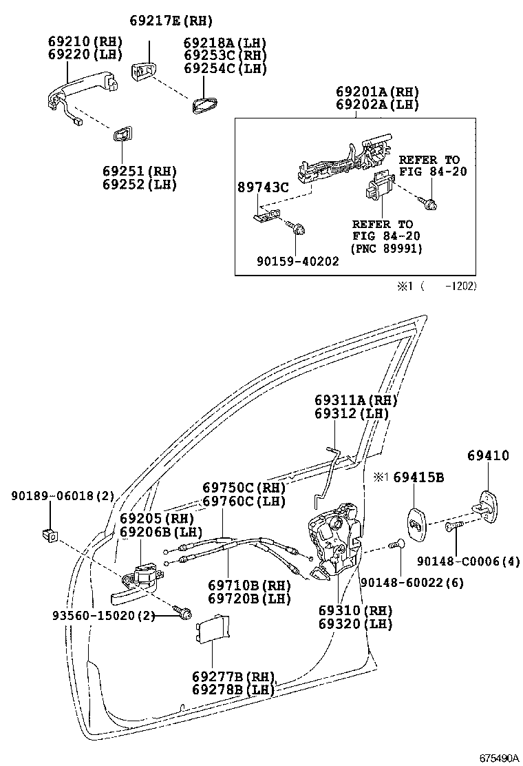  LAND CRUISER CHINA |  FRONT DOOR LOCK HANDLE