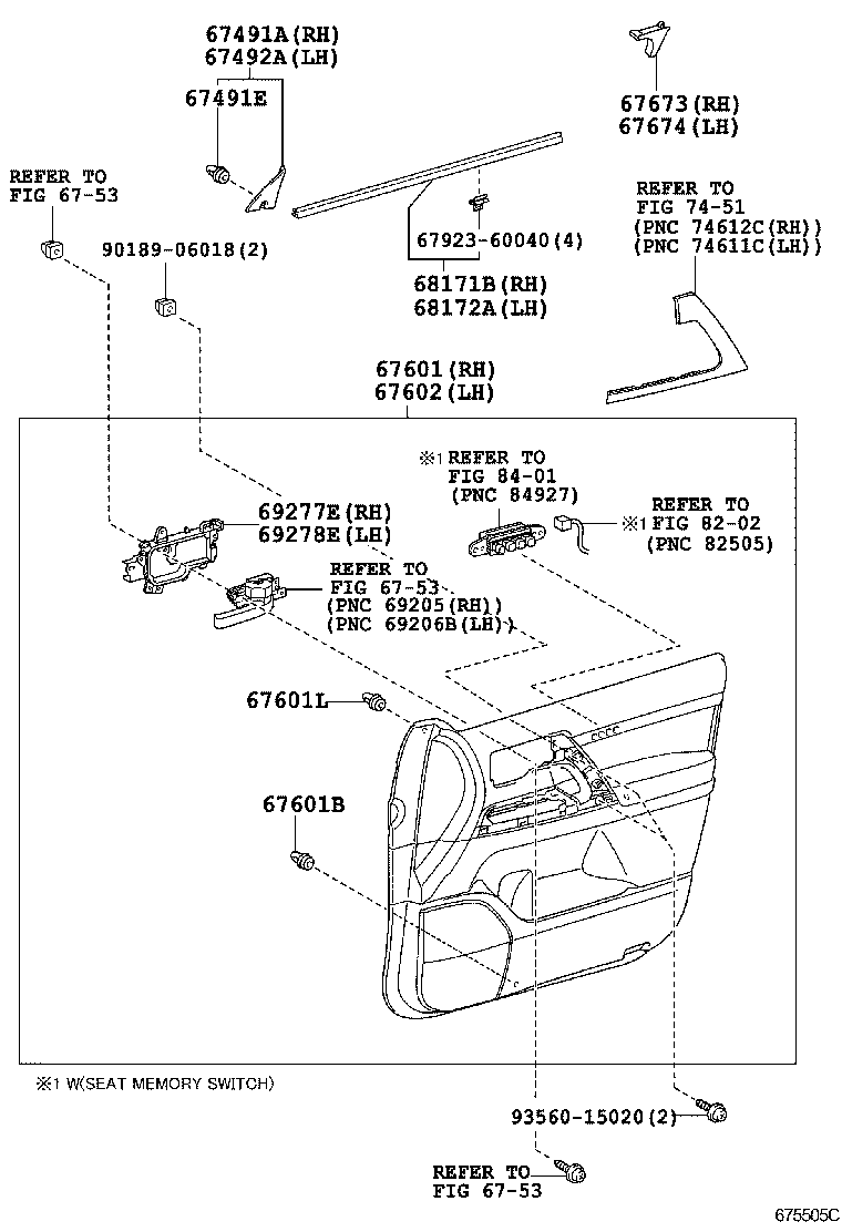  LAND CRUISER CHINA |  FRONT DOOR PANEL GLASS