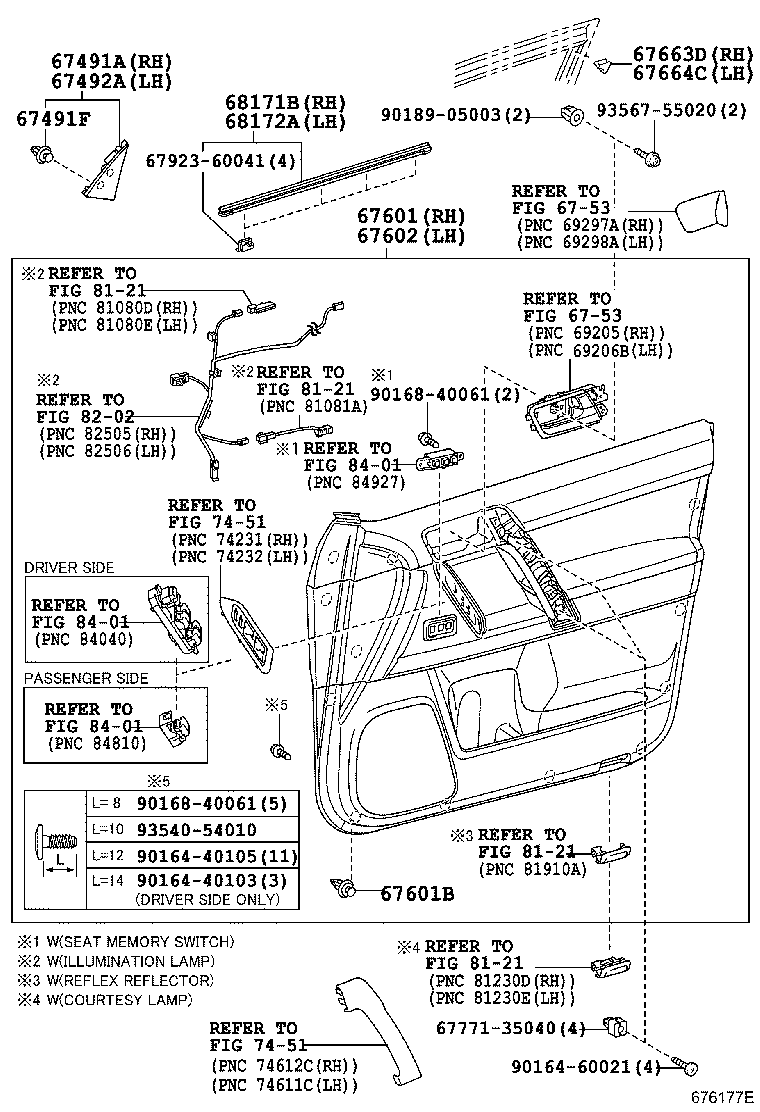  LAND CRUISER PRADO |  FRONT DOOR PANEL GLASS