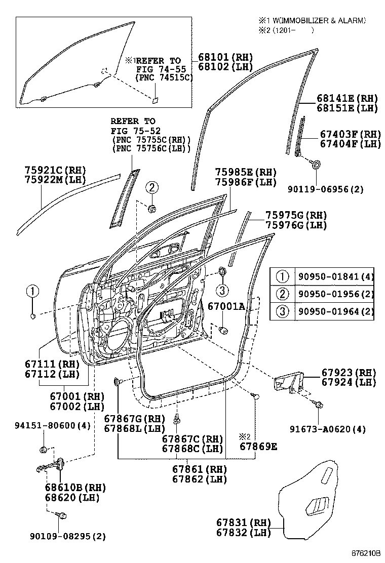  4RUNNER |  FRONT DOOR PANEL GLASS