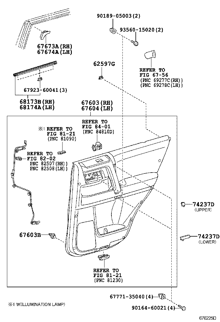  4RUNNER |  REAR DOOR PANEL GLASS