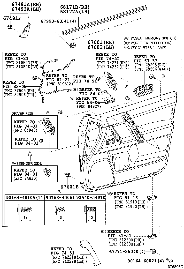  LAND CRUISER PRADO |  FRONT DOOR PANEL GLASS