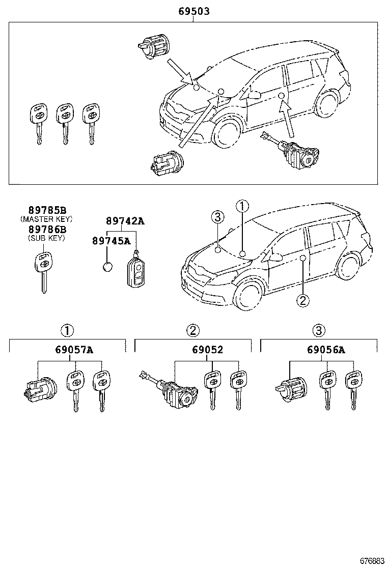  EZ |  LOCK CYLINDER SET