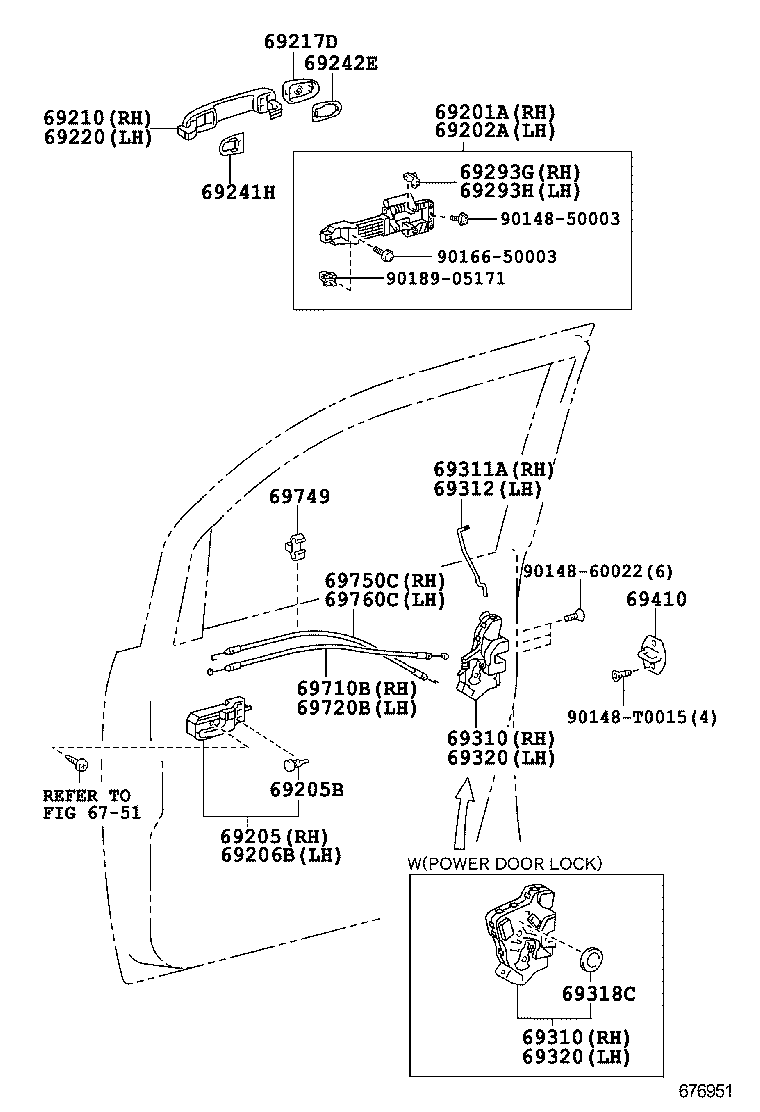  INNOVA KIJANG |  FRONT DOOR LOCK HANDLE