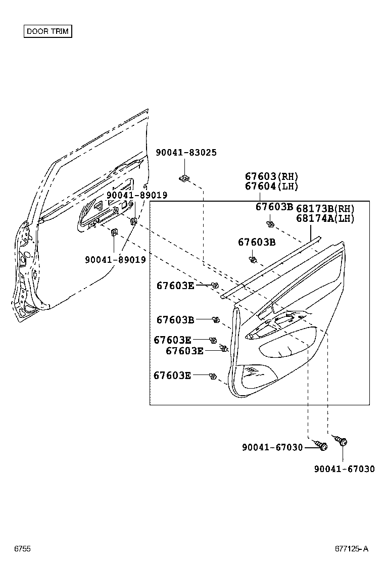  AVANZA |  REAR DOOR PANEL GLASS