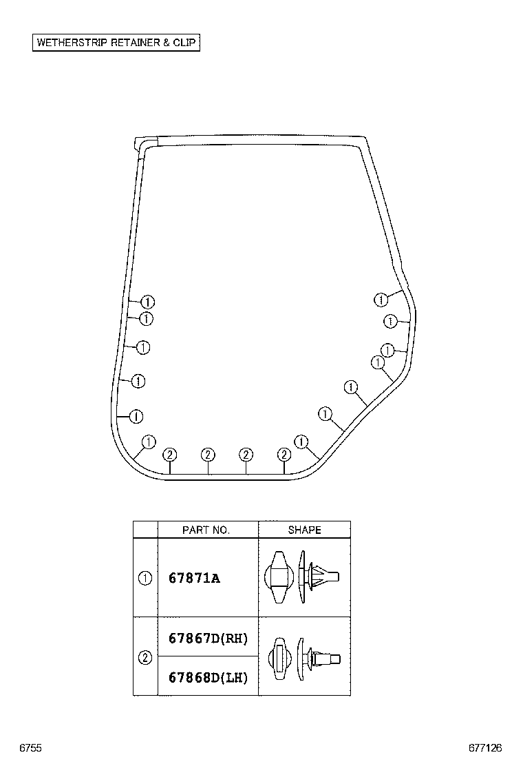  AVANZA |  REAR DOOR PANEL GLASS