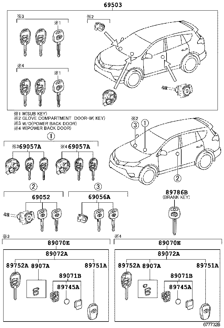  RAV4 |  LOCK CYLINDER SET