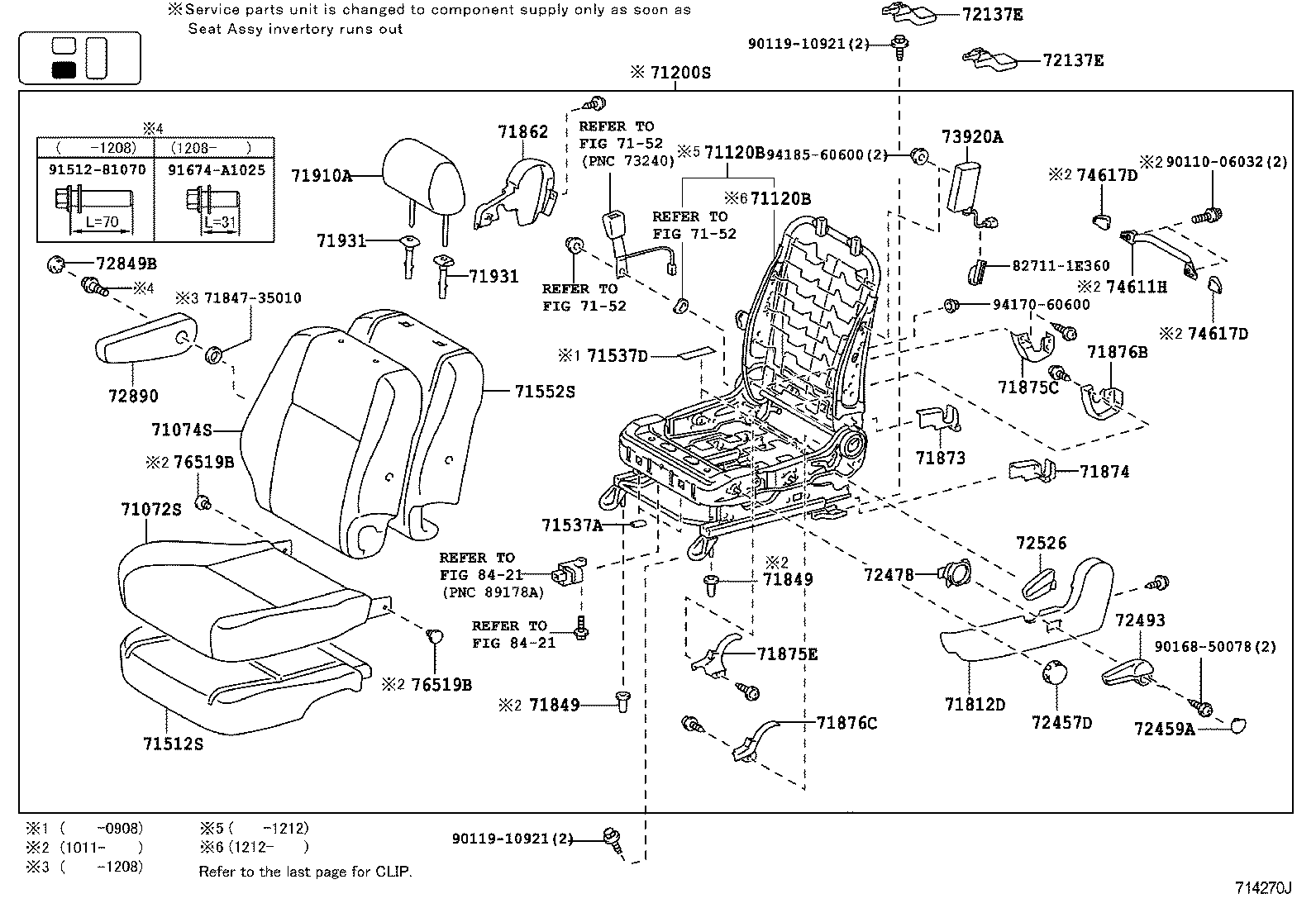  FJ CRUISER |  SEAT SEAT TRACK