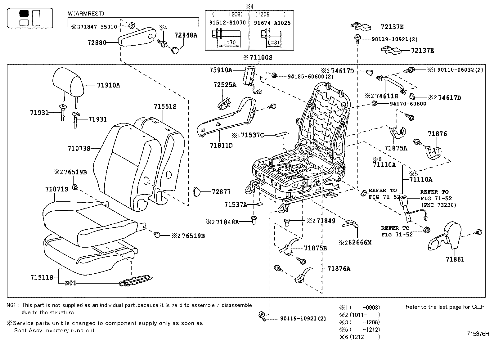  FJ CRUISER |  SEAT SEAT TRACK