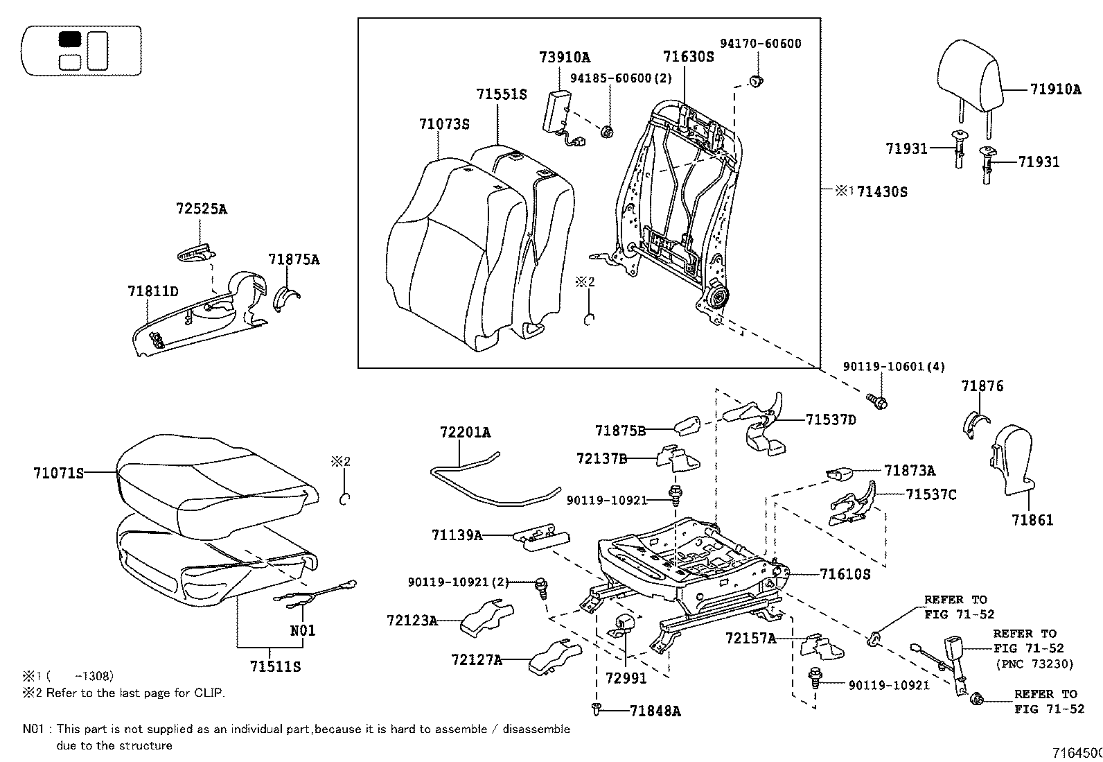  LAND CRUISER PRADO |  SEAT SEAT TRACK