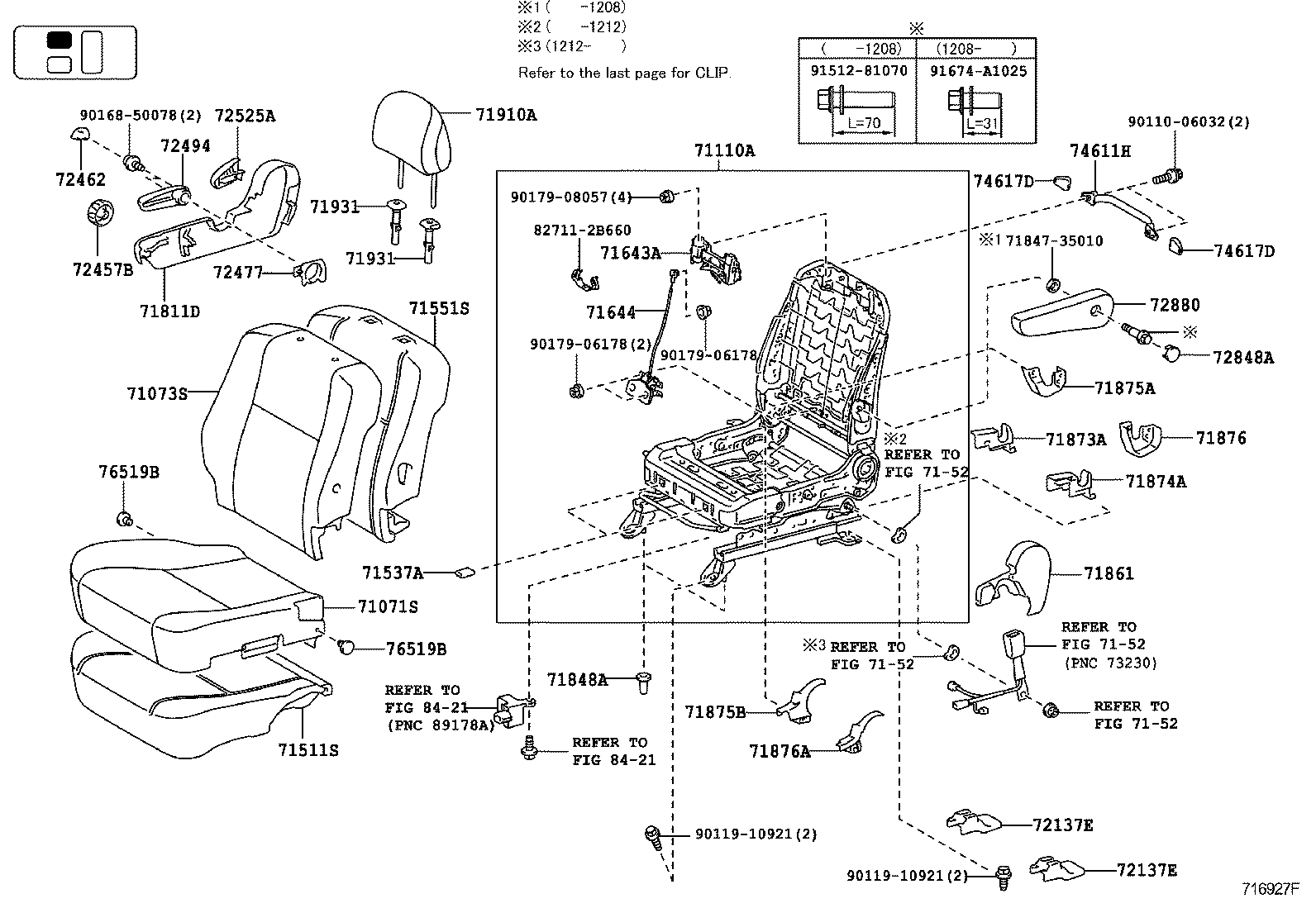  FJ CRUISER |  SEAT SEAT TRACK