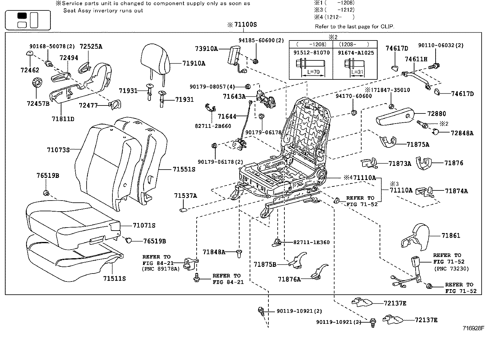  FJ CRUISER |  SEAT SEAT TRACK