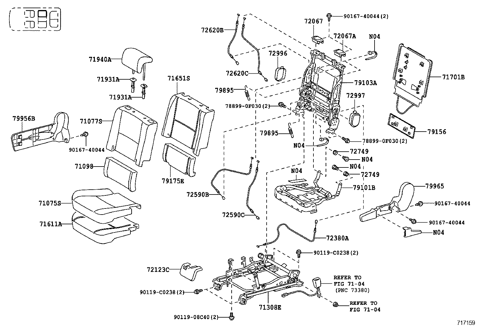  EZ |  REAR SEAT SEAT TRACK