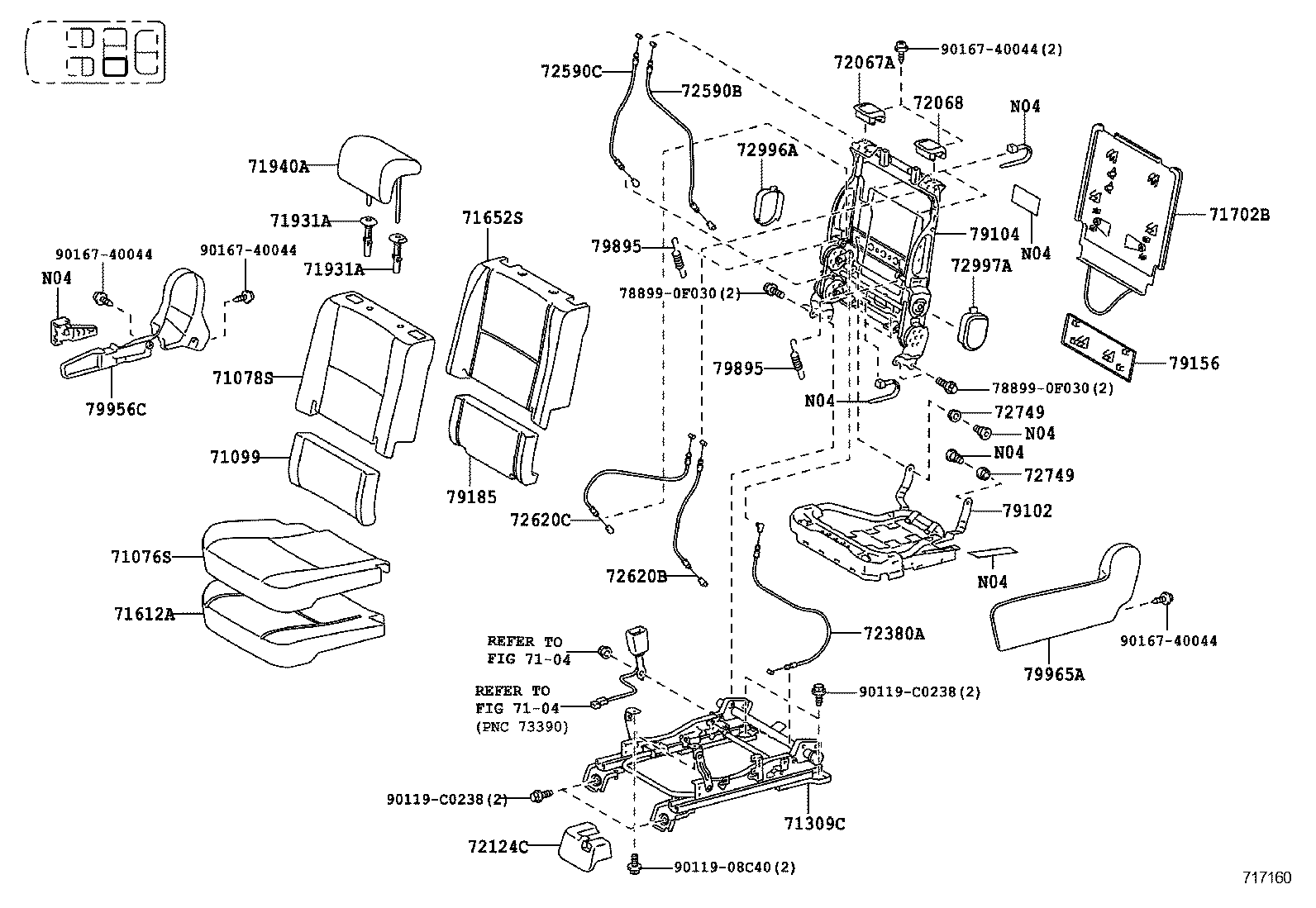  EZ |  REAR SEAT SEAT TRACK