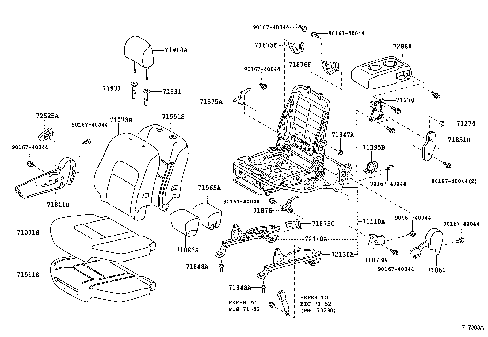  LAND CRUISER 200 |  SEAT SEAT TRACK