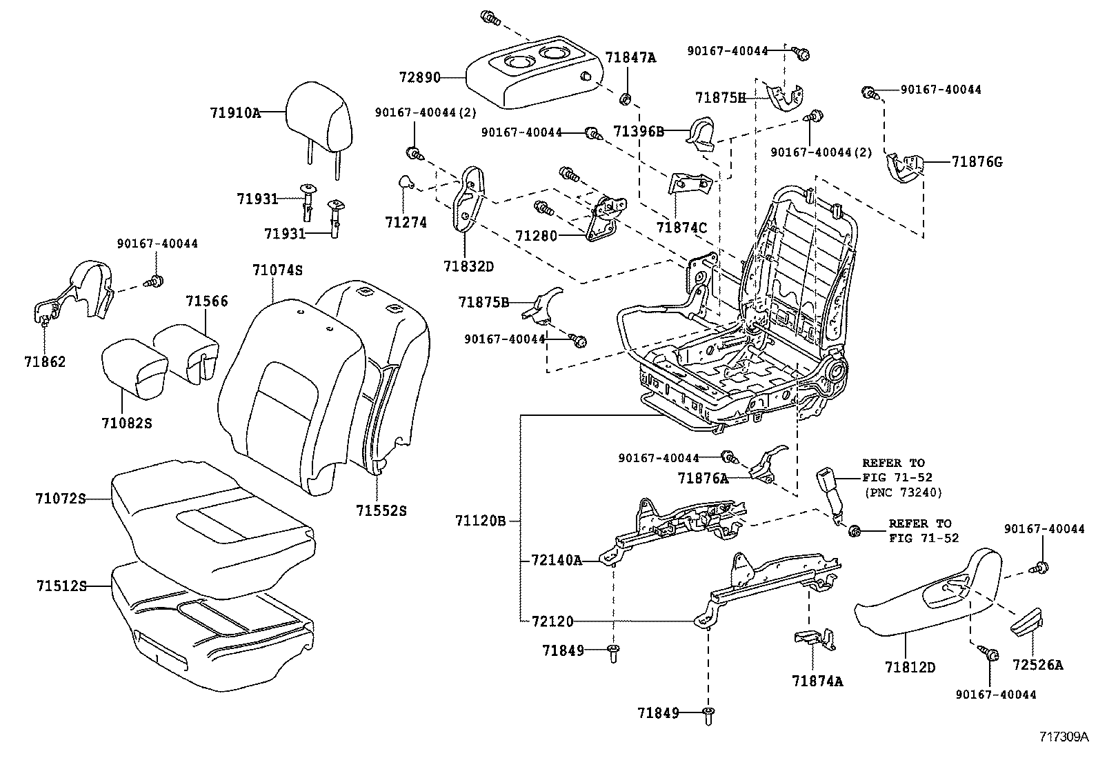  LAND CRUISER 200 |  SEAT SEAT TRACK