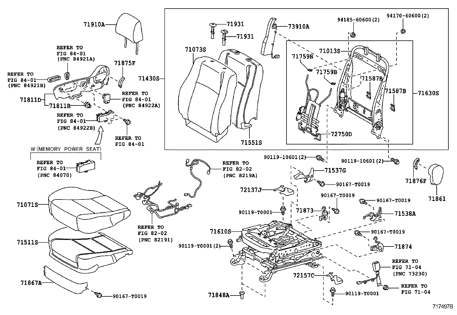  CAMRY AURION HV ARL |  FRONT SEAT SEAT TRACK