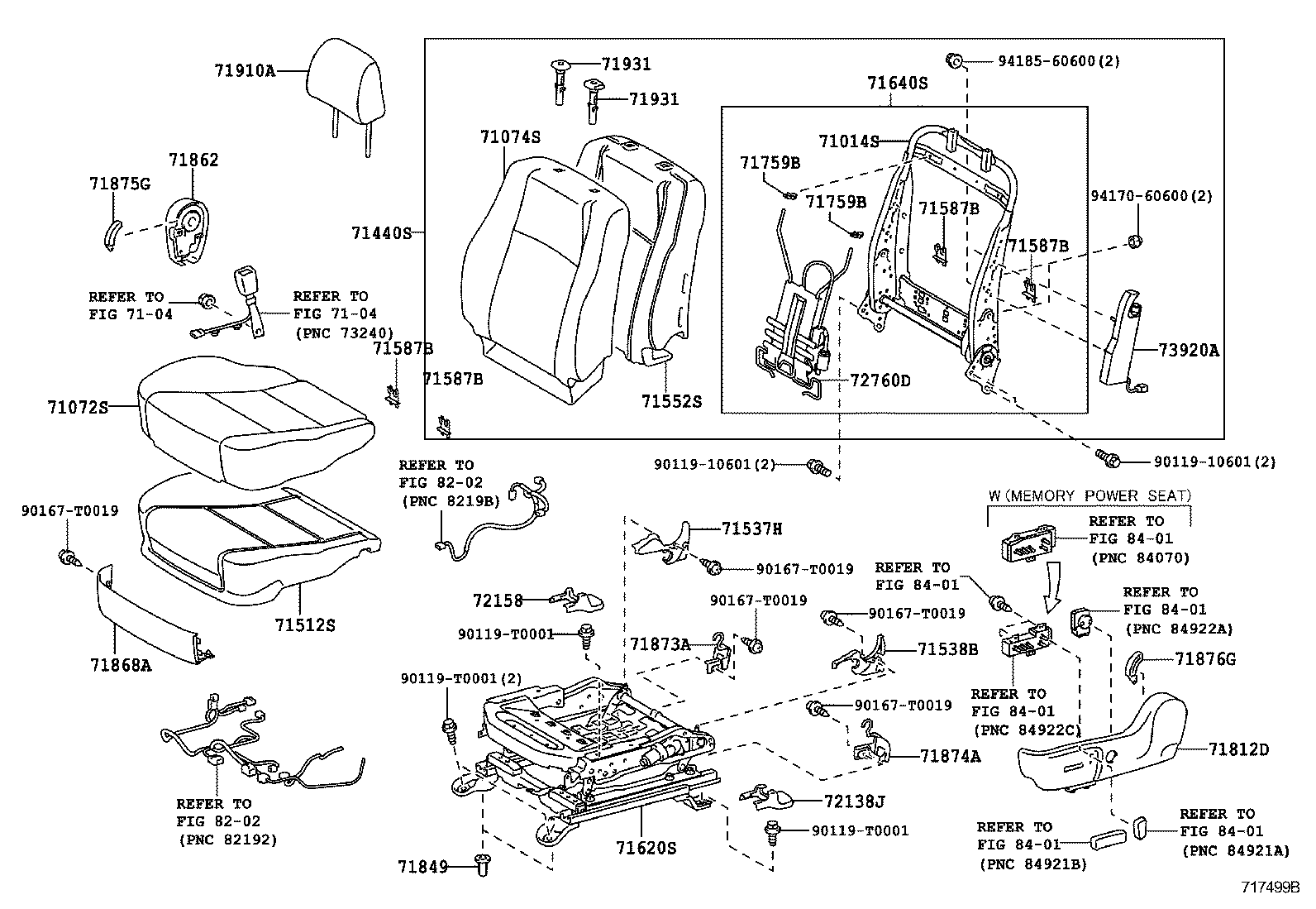  CAMRY AURION HV ARL |  FRONT SEAT SEAT TRACK
