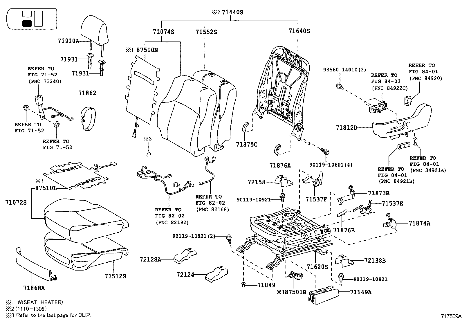 LAND CRUISER PRADO |  SEAT SEAT TRACK