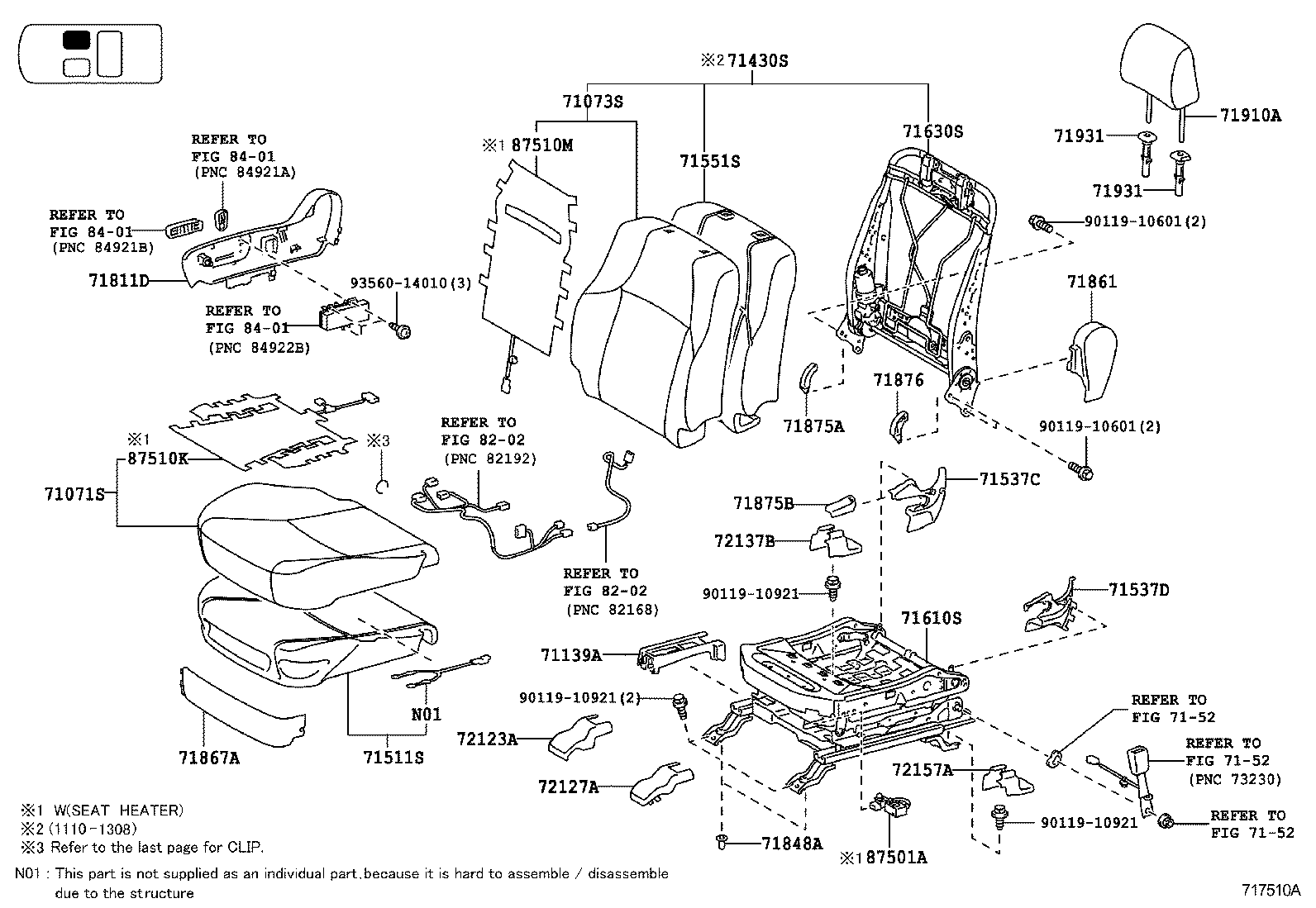  LAND CRUISER PRADO |  SEAT SEAT TRACK