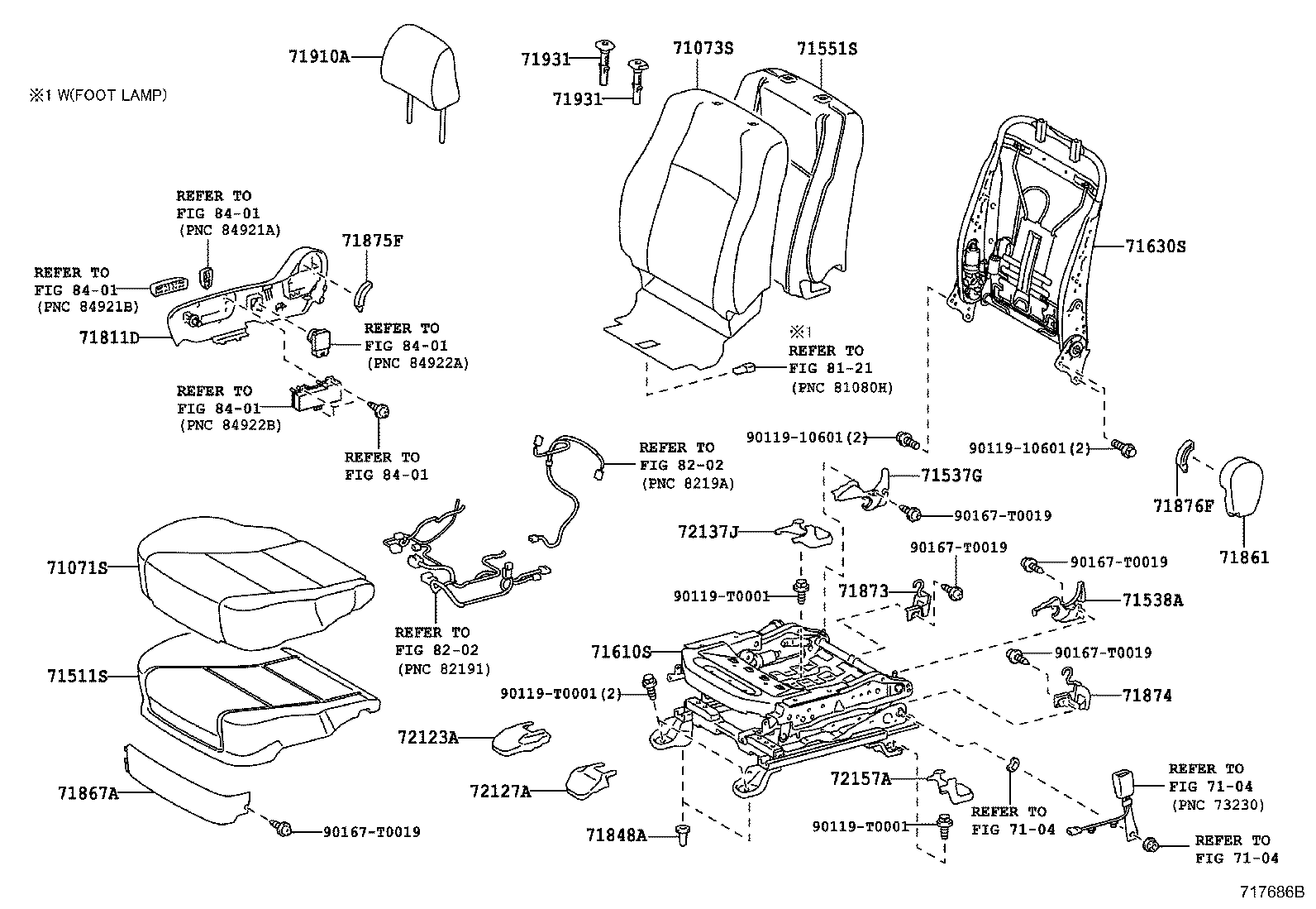  CAMRY HYBRID ASIA |  FRONT SEAT SEAT TRACK